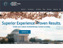 Tablet Screenshot of carterconsultinggroup.biz